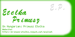 etelka primusz business card